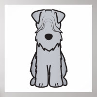Weich überzogener Cartoon Terrier Dog