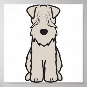 Weich überzogener Cartoon Terrier Dog Poster