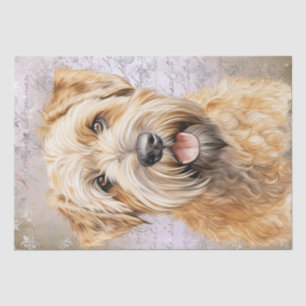 Weich überzogener Hund Seidenpapier