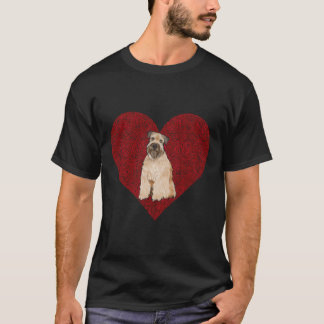 Weich überzogener Valentinstag Terrier Dog Lov T-Shirt