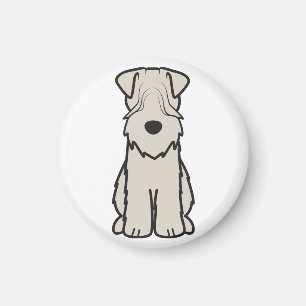 Weich überzogener Wheaten Terrier-HundeCartoon Magnet