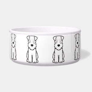 Weich überzogener Wheaten Terrier-HundeCartoon Napf