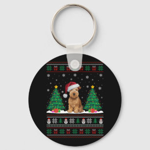 Weich überzogenes Wheaten Terrier Dog Xmas Tree Li Schlüsselanhänger