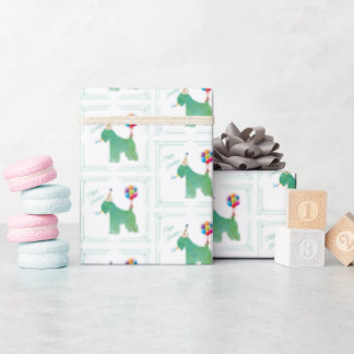 Weich überzogenes Wheaten Terrier Geburtstag Geschenkpapier