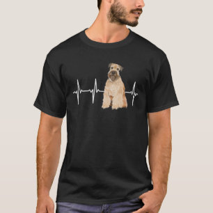 Weich überzogenes Wheaten Terrier Heartbeat T-Shirt
