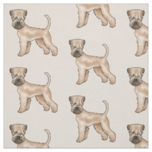 Weich überzogenes Wheaten Terrier Niedlich Hundesc Stoff