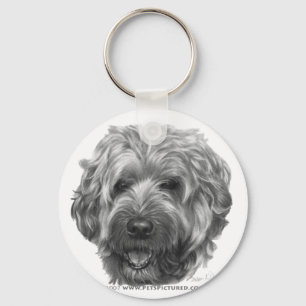 Weich-Überzogenes Wheaten Terrier Schlüsselanhänger
