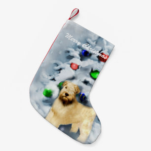 Weich überzogenes Wheaten Terrier-Weihnachten Kleiner Weihnachtsstrumpf
