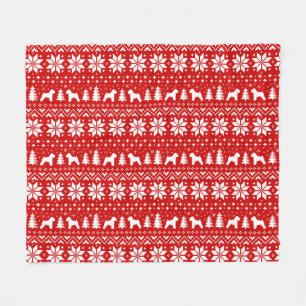 Weich überzogenes Wheaten Terrier-Weihnachtsmuster Fleecedecke