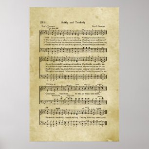 Weich und zart Evangelium-Noten Poster