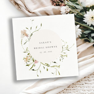 Weich-Weiden-Blumenkraut-Brautparty Serviette
