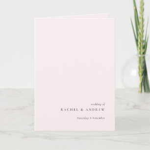 Weich zartes Blassrot Einfache Elegante Rose Rosa Ankündigung