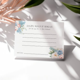 WEICHBLAU PINK BLUME BRAUTPARTY DATUM NACHT EINLADUNG