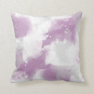 Weiche Abstrakte Pinselstriche aus Mauve, grau und Kissen