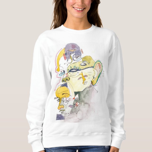 Weiche AF-Gesichter Sweatshirt (Vorderseite)