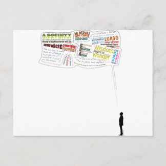 Weiche Anführungszeichen Postkarte