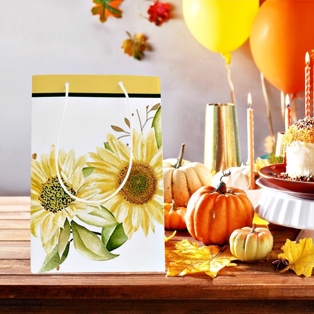 Weiche Aquarellblumen Mittlere Geschenktüte (Von Creator hochgeladen)