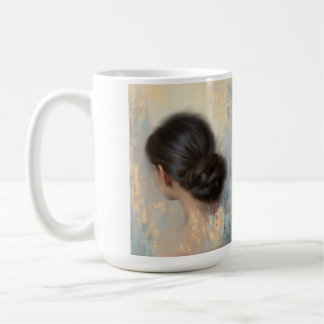 Weiche Ästhetik Frau Haar-Bun Kaffeetasse