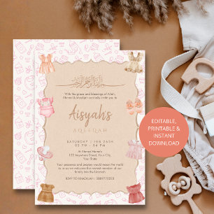 Weiche Babykleidung in Rosa Blush für Mädchen Aqee Einladung