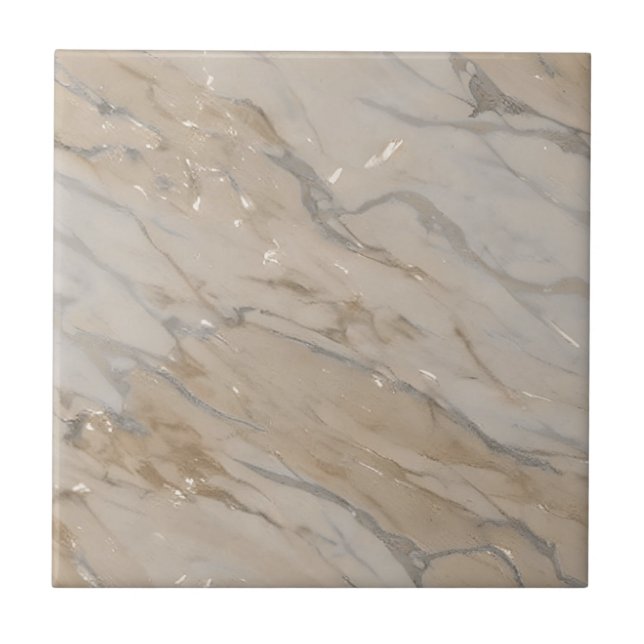 Weiche beige graue Marmorsteine Keramik Tile Fliese (Vorderseite)
