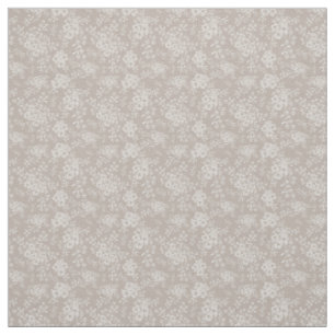 Weiche beige Wildblume Blüte mit neutralen Tönen Stoff