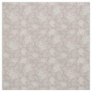 Weiche, beige Wildblumen blühen Stoff