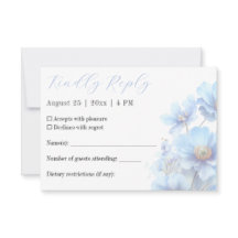 Weiche Blaue Himalaya-Mohnblumen-Gartenhochzeit 