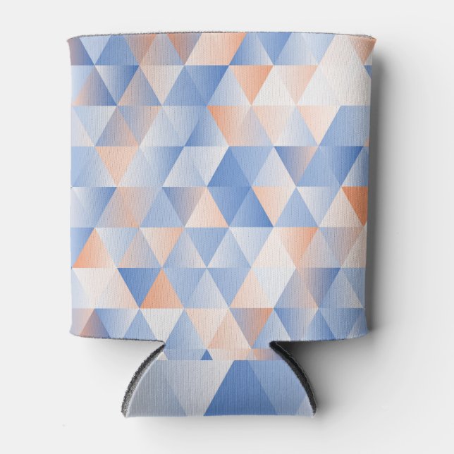 Weiche blaue Orangendreiecke Dosenkühler (Vorderseite)