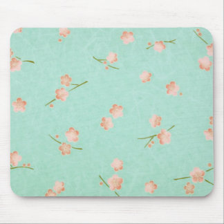 Weiche Blumenblätter Pfirsich u. Aqua Mousepad