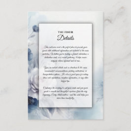 Weiche Blüten und Lavendel-Mist-Hochzeit Begleitkarte