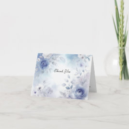 Weiche Blüten und Lavendel-Mist-Hochzeit Dankeskarte