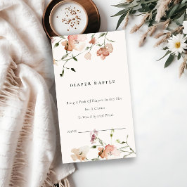 Weiche Blütenblütenblütenspülung Kinderdusche Begleitkarte