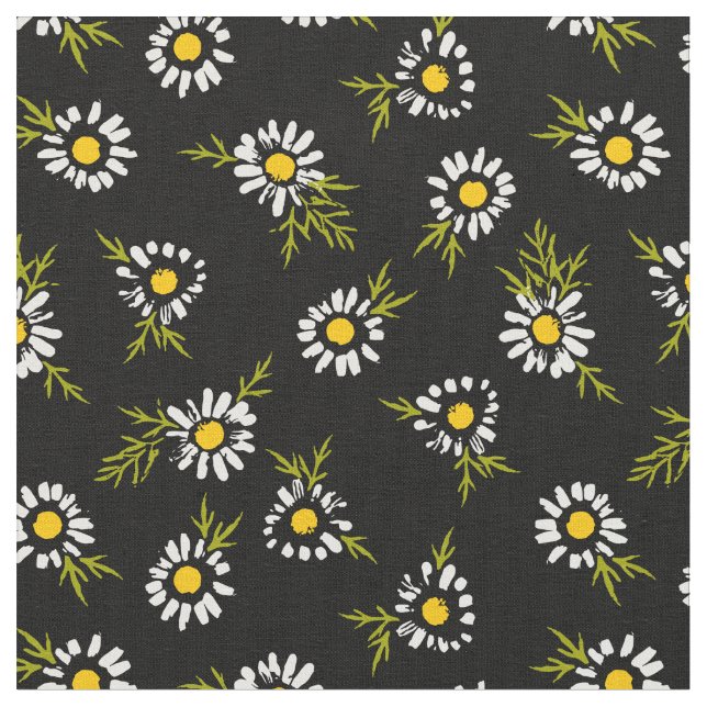 Weiche Daisy-Muster Stoff (Nahaufnahme)