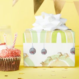 Weiche einfache lustige süße Weihnachtsglocke Geschenkpapier