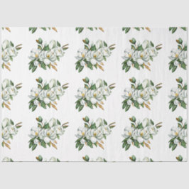 Weiche Farbe Magnolia Muster Blau Seidenpapier