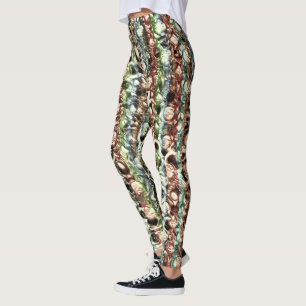 Weiche Farbtextur mit einem Ton aus Grauglas Leggings