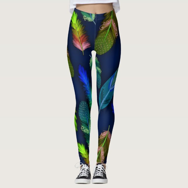 Weiche Feder Leggings (Vorderseite)
