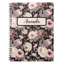 Weiche feminine Blumenmuster winzige Blume Notizblock