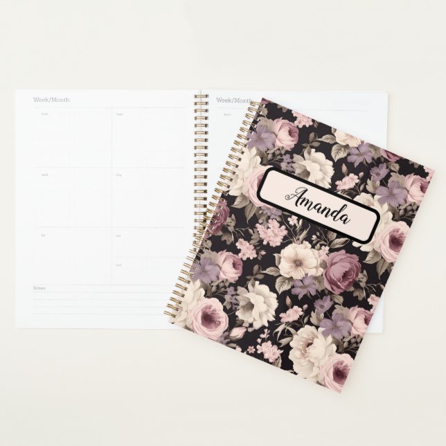 Weiche feminine Blumenmuster winzige Blume Planer (Anzeige)