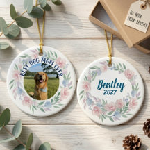 Weiche florale Hundemutter-Fotohommage