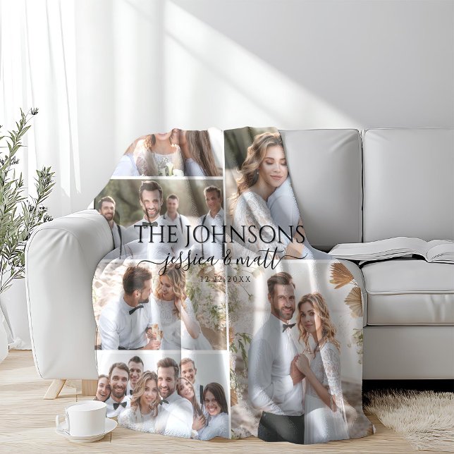 Weiche Foto-Collage Hochzeit oder Jubiläum Sherpadecke (Von Creator hochgeladen)