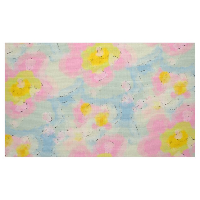 Weiche Frühlingsblumen Stoff (Fat Quarter (45,7 x 55,9 cm))