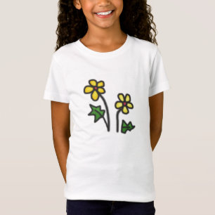 Weiche gelbe Blume T-Shirt