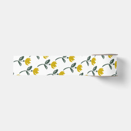 Weiche gelbe Blüten Ripsband