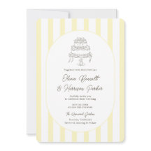 Weiche gelbe gestreifte minimalistische Hochzeitse