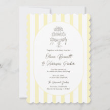 Weiche gelbe gestreifte wunderliche Hochzeitseinla