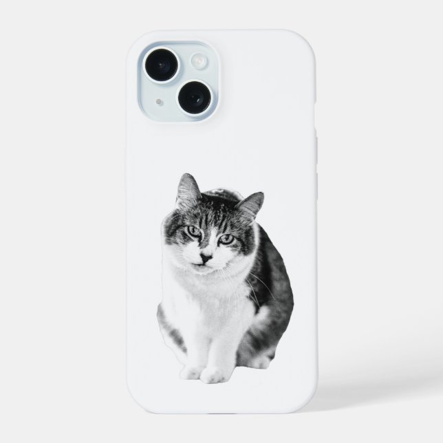 Weiche gemütliche Silhouette iPhone 15 Hülle (Rückseite)