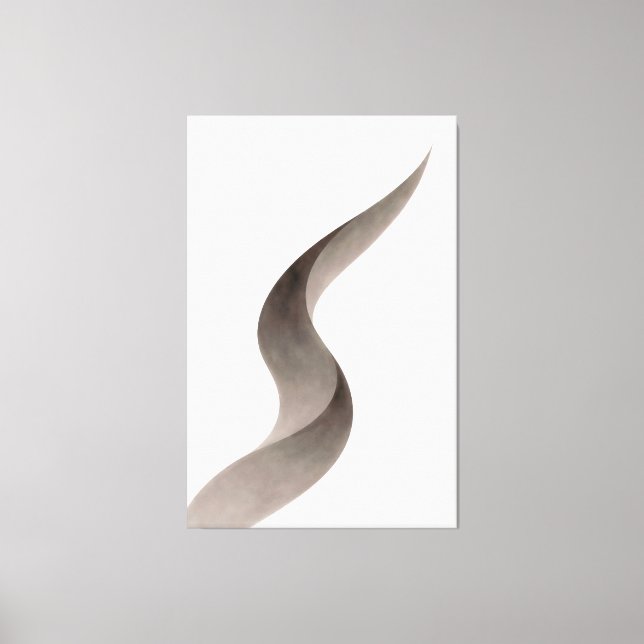 Weiche Geometrie der Stille Leinwanddruck (Vorderseite)