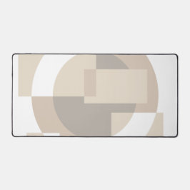 Weiche geometrische Blöcke – Beige neutrale Geomet Schreibtischunterlage