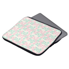 Weiche geometrische Pastelle Laptopschutzhülle
